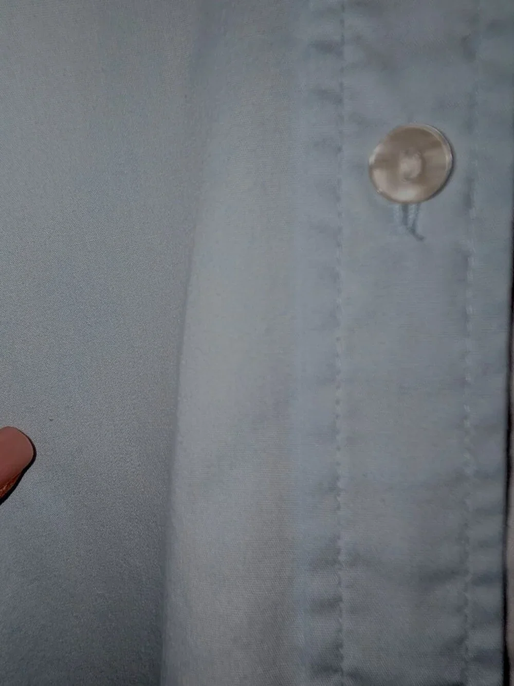 Abercrombie & Fitch | Oversized Poplin Button Down Colorblock Blue & White | XXS